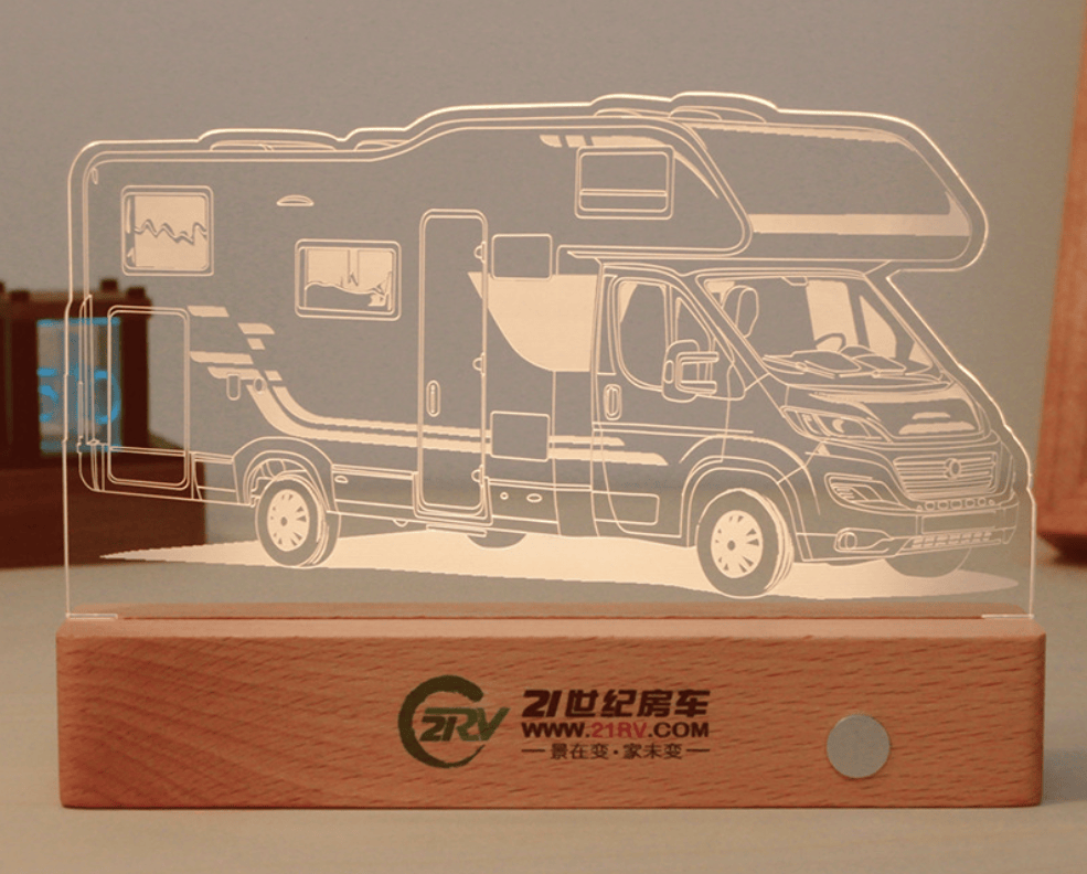 汽车造型小夜灯批发4S店公司活动促销广告交车礼品个性化logo设计