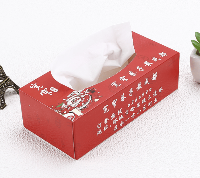 厂家直销广告抽纸 酒吧盒装餐巾纸盒订制 抽取式纸巾盒定制logo